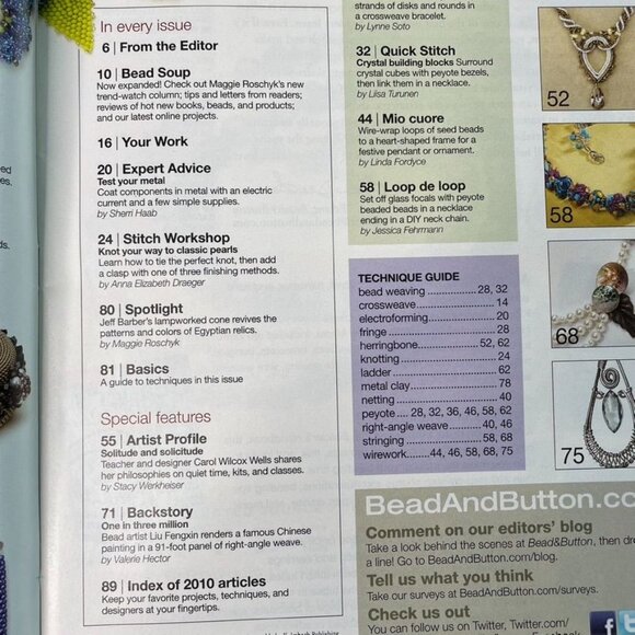 Bead & Button Magazine Jewelry Crafting Book u February 2011 Issue 101 - Picture 7 of 8